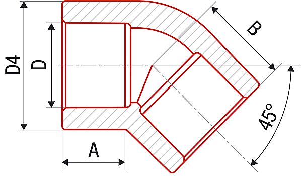 PPR koleno 25/45 203025