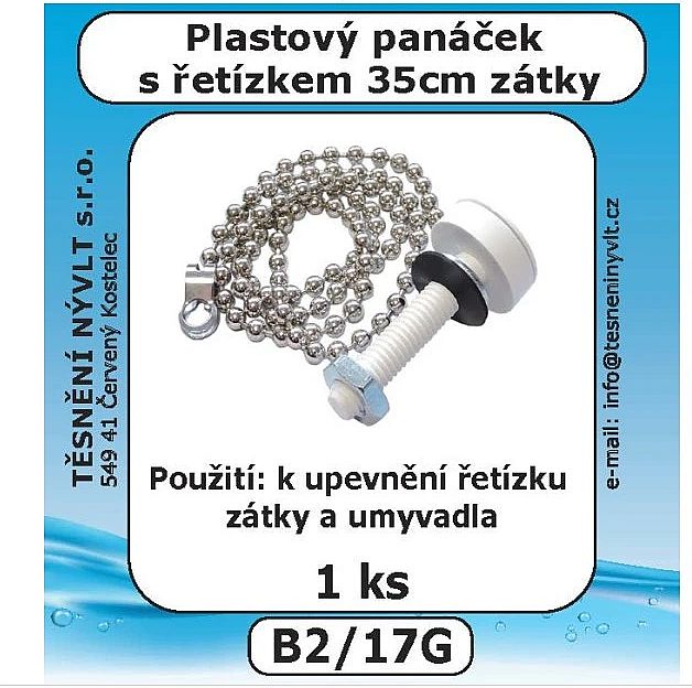 Willy otočné umyvadlo Vagnerplast - umyvadlový řetízek s držákem, délka 35cm, B2/17G