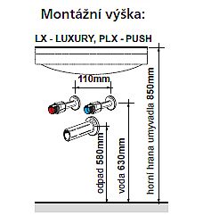 Willy nábytek Plus KR WP03LX60.1.1 koupelnová skříňka s keramickým umyvadlem