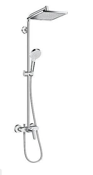 Hansgrohe Crometta E 27284000 sprchový systém s pákovou baterií s montáží na stěnu s 1 funkcí., rozteč baterie je 150 mm