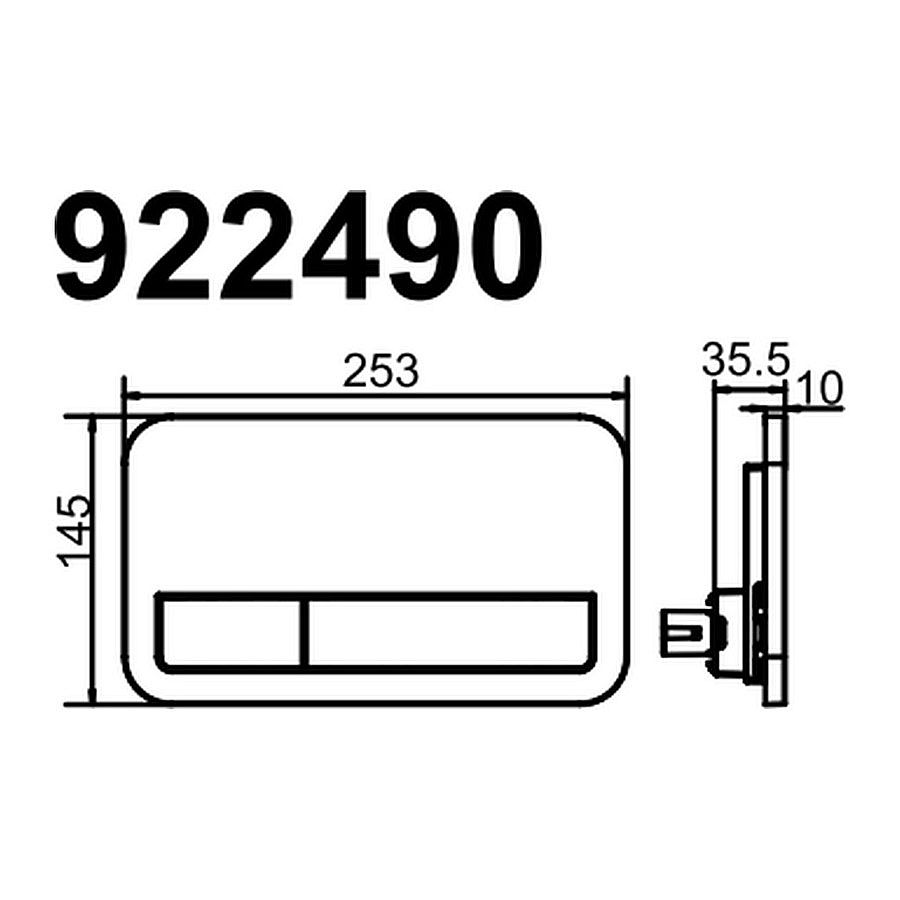 Villeroy ViConnect 92249061 tlačítko