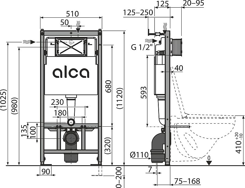 Alcadrain AM101/1120 sádromodul