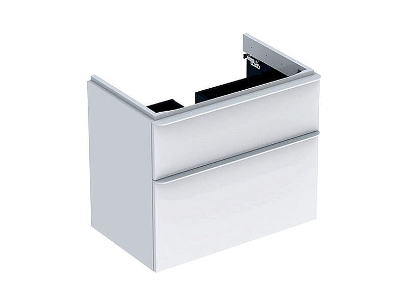 GEBERIT Smyle Square 500.353.00.1 skříňka pod umyvadlo se dvěma zásuvkami: B=73.4cm, H=61.7cm, T=47cm