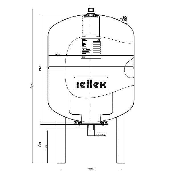 Reflex DE60 10bar tlaková nádoba na vodu