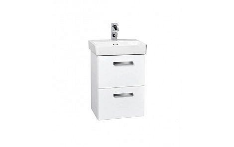 Willy nábytek Plus KR WPKPS45.1.1.BU koupelnová skříňka s keramickým umyvadlem, barva bílá