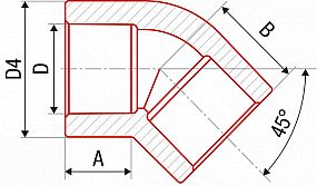 PPR koleno 40/45 203040