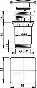 Alcadrain A393 click-clack 5/4