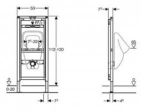 GEBERIT Duofix 111.686.00.1 modul pisoár