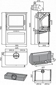 HAAS + SOHN Skarnes 0434818600000 krbová kamna černá