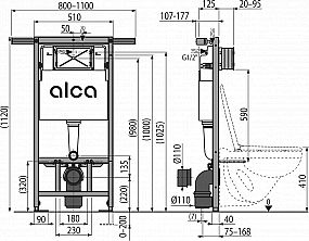 Alcadrain AM102/1120 jádromodul