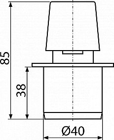 Alcadrain APH40 přivzdušňovací hlavice DN40