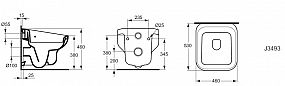 Ideal standard Brenta J349301 výlevka