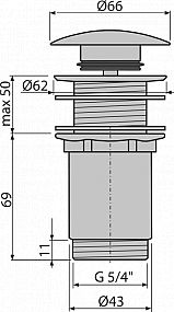 Alcadrain A395 click-clack 5/4