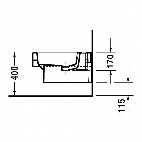 Duravit závěsný bidet Vero 2239150000