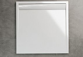 Ronal ILA WIQ0900404 sprchová vanička z litého mramoru, čtverec 90x90x3 cm, bílá