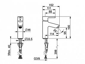 HANSA VANTIS XL 52372267 umyvadlová baterie